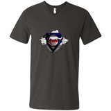 Chicago Cubs And Superman Fans - Men's V-Neck