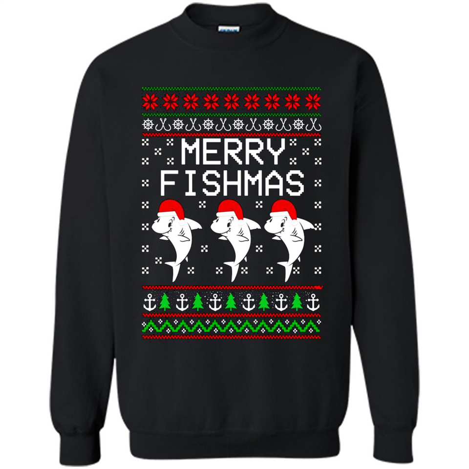 Merry Fishmas Christmas sweatshirt PINGPONG
