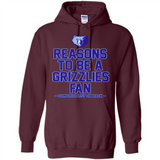 Reasons to be a Memphis Grizzlies Fan Complete List on Back - Hoodie