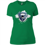 Vancouver Canucks And Superman Fans - Ladies' Boyfriend T-Shirt