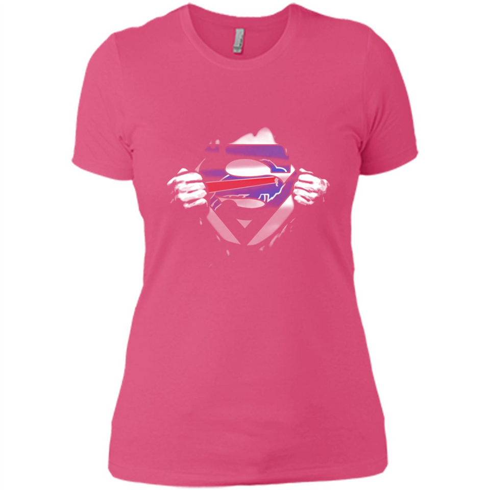 Buffalo Bills And Superman Fans - Ladies' Boyfriend T-Shirt