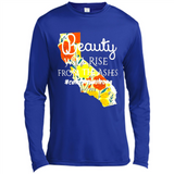 Paradise California Strong Camp Fire Youth T-Shirt PINGPONG - Canvas Long Sleeve T-Shirt