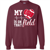 Wisconsin Badgers Football My Heart is on that Field - Sweatshirt