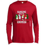 Christmas Garden Gnome Hanging With My Gnomies - Canvas Long Sleeve T-Shirt