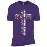 All I need today is a little bit of Hallmark and a whole lot of Jesus - Premium Short Sleeve T-Shirt