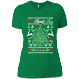Chemist Tree Shirt Oh Chemistry Tree Ugly Christmas - Ladies' Boyfriend T-Shirt