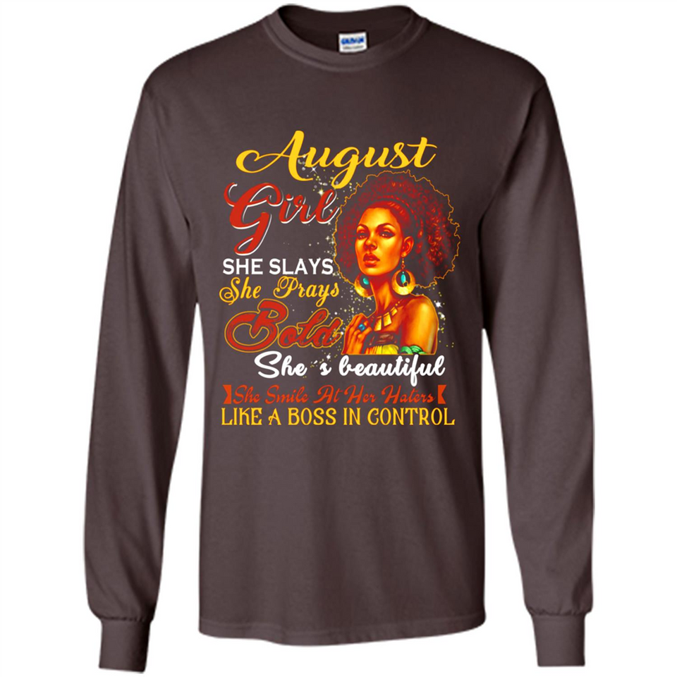 August Girl She Slays She Prays Beautiful Birthday PINGPONG
