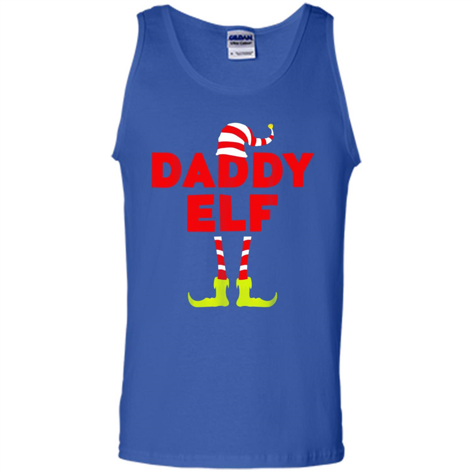 Mens Daddy Elf T-Shirt Funny Matching Christmas Costume - Tank Top