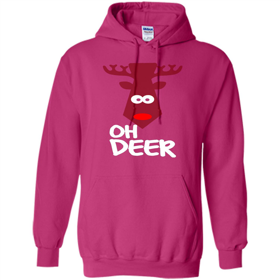 Oh Deer Christmas Reindeer Black mugs PINGPONG - Hoodie