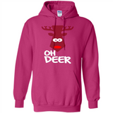 Oh Deer Christmas Reindeer Black mugs PINGPONG - Hoodie