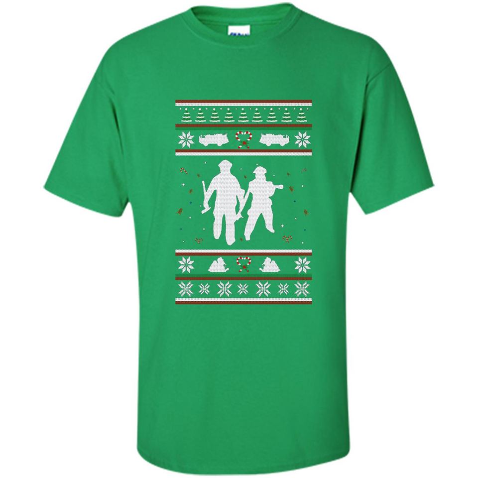Christmas Ugly Sweater Firefighter Ugly Christmas Sweater - Shirt