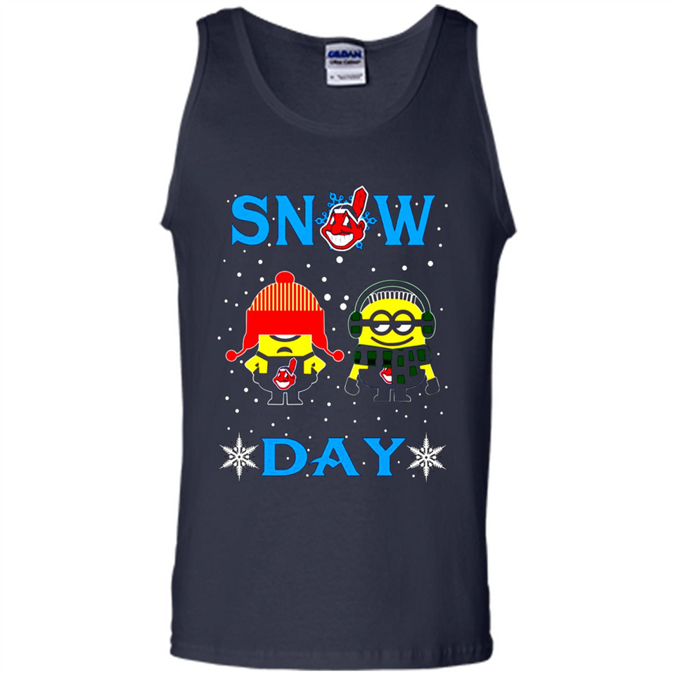 Snow Day Shirt For Cleveland Indians Vs Minion Fans pingpong