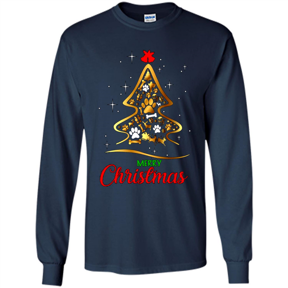 Merry Christmas Dogs Christmas Tree sweater PINGPONG