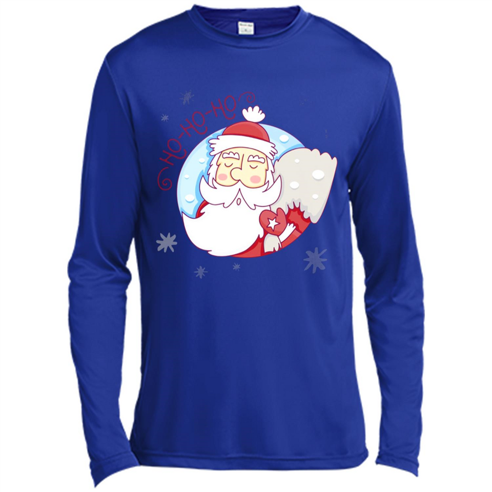 Cute Santa Claus Ho Ho Ho - Canvas Long Sleeve T-Shirt