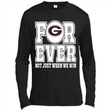 Georgia Bulldogs Forever For ever not just when we win - Canvas Long Sleeve T-Shirt