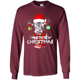 Fabulous Mooey christmas Heifers Cow Christmas lights - Long Sleeve T-Shirt