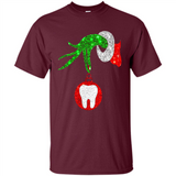 Christmas Nurse Grinch hand holding clinic dental ornament - Shirt