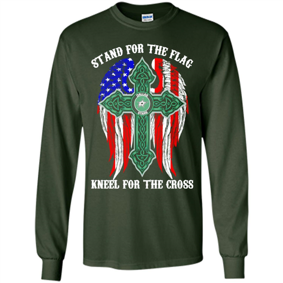 Dallas Stars - stand for the flag kneel for the cross