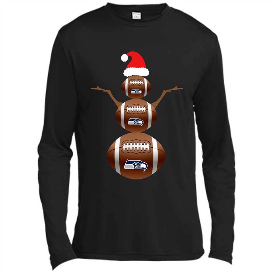 Seattle Seahawks NFL Dabbing Snowman Xmas