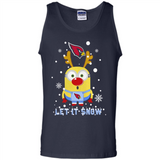 Minion Arizona Cardinals Ugly Christmas Sweater Let it Snow - Tank Top