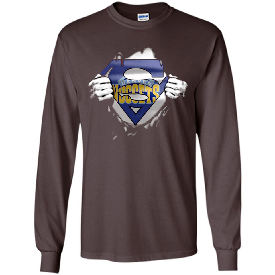 Denver Nuggets And Superman Fans - Long Sleeve T-Shirt