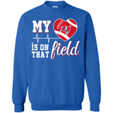 Tampa Bay Buccaneers Football My Heart is on that Field - Sweatshirt