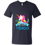 Unicorns are born in Virgo Birthday Rainbow Gift Ladies Custom