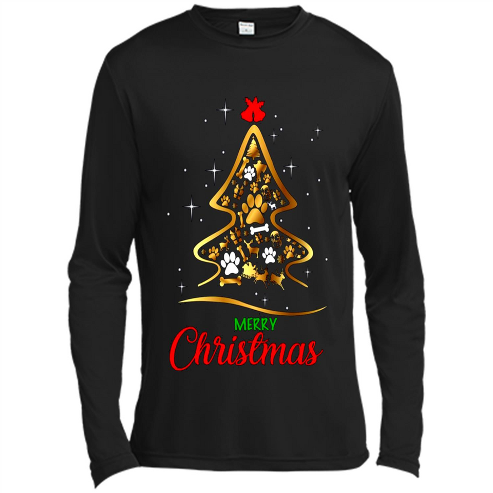 Merry Christmas Dogs Christmas Tree sweater PINGPONG