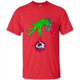 GRINCH HAND HOLDING COLORADO AVALANCHE GLITTER CHRISTMAS PINGPONG