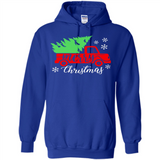 Vintage Christmas Classic Truck T-Shirt with Snow and Tree