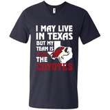 I May Live In Texas But My Team Is The Coyotes - Men's V-Neck