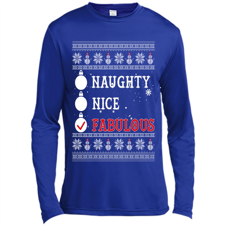 Naughty Nice Fabulous - Canvas Long Sleeve T-Shirt