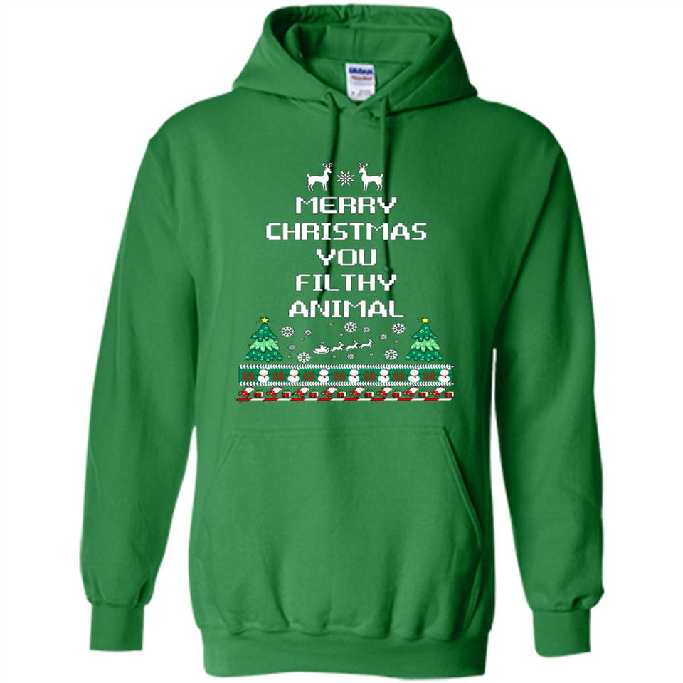Merry Christmas You Filthy Animal Sweatshirt PINGPONG