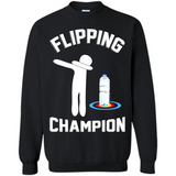 Water Bottle Flipping Tshirt Dabbing Flipping Champion - Sweatshirt