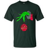 GRINCH HAND HOLDING BALTIMORE ORIOLES GLITTER CHRISTMAS PINGPONG