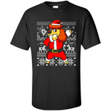 Dabbing Poodle Santa Christmas Holiday Sweatshirt - Shirt