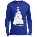 Merry Catmas - Merry Christmas Cat Lover Mug PINGPONG - Canvas Long Sleeve T-Shirt