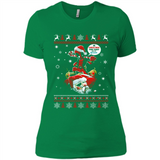 No Christmas for You – Deadpool Santa Claus Ugly Sweater - Ladies' Boyfriend T-Shirt