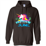 Unicorns are born in June Birthday Rainbow Gift Ladies Custom