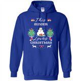 This Singer Loves Christmas Tree Shirt with Snowman