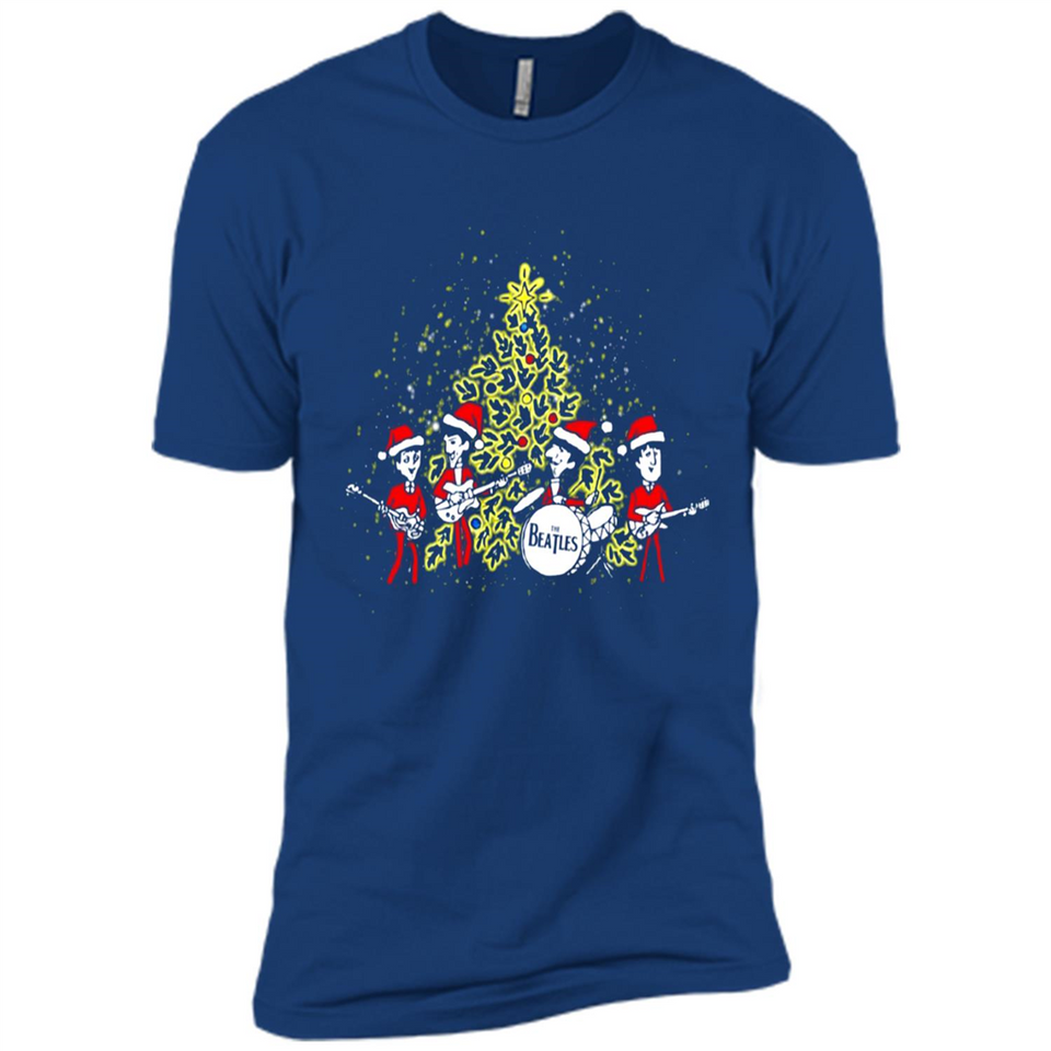 The Beatles chibi Christmas - Premium Short Sleeve T-Shirt