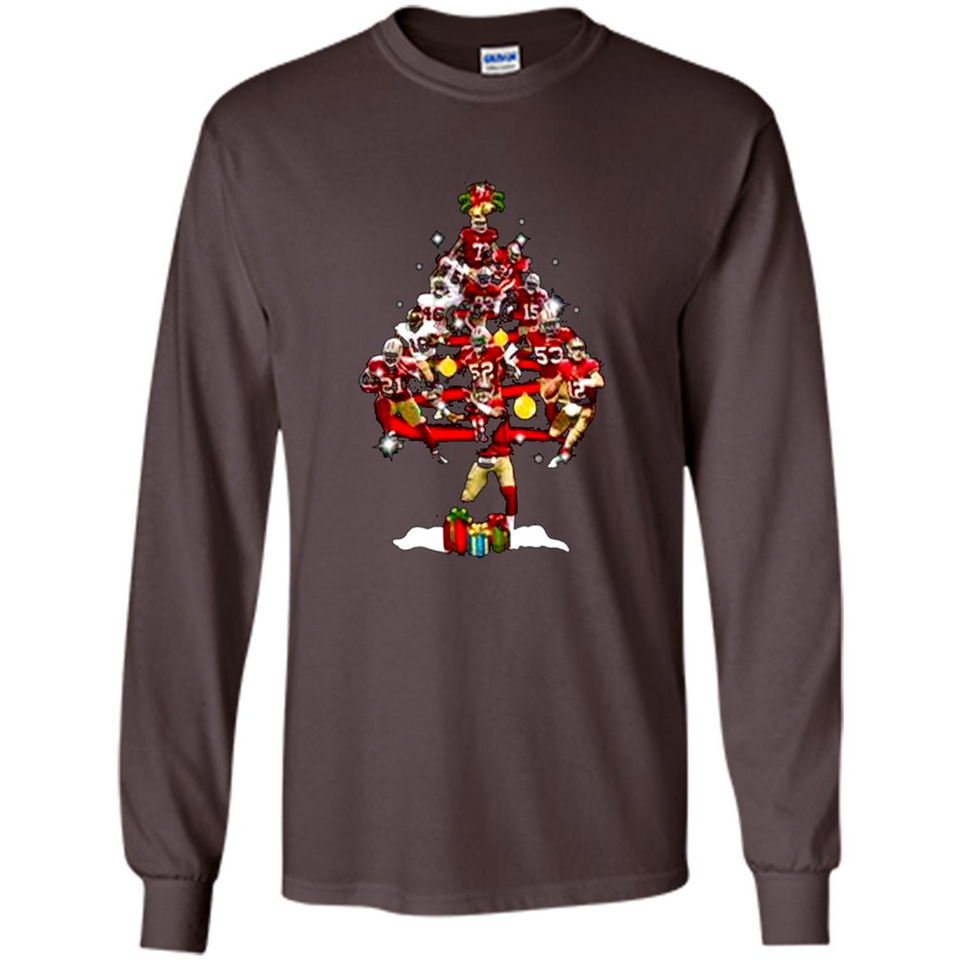 San Francisco 49ers Players Christmas Tree PINGPONG