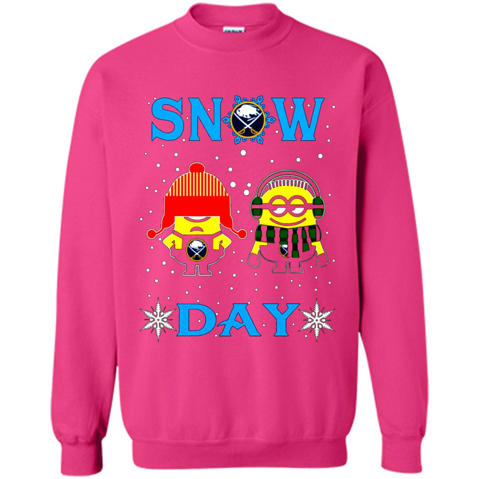 Snow Day Shirt For Buffalo Sabres Vs Minion Fans pingpong