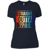 Retro Straight Outta 1982 36 Years Old - Ladies' Boyfriend T-Shirt