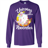 Unicorns Are Born In November Magical Rainbow