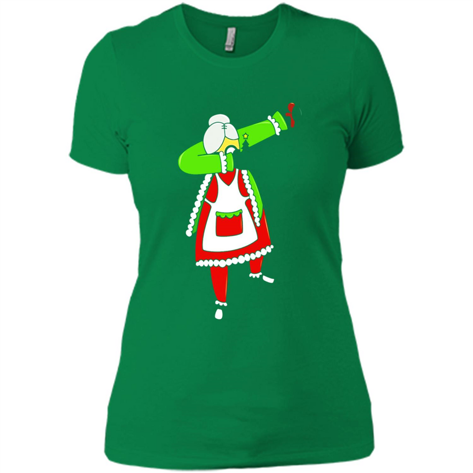 Funny Dabbing Mrs. Santa Claus Christmas Dab - Ladies' Boyfriend T-Shirt