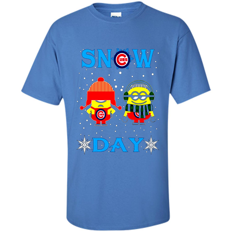 Snow Day Shirt For Chicago Cubs Vs Minion Fans pingpong