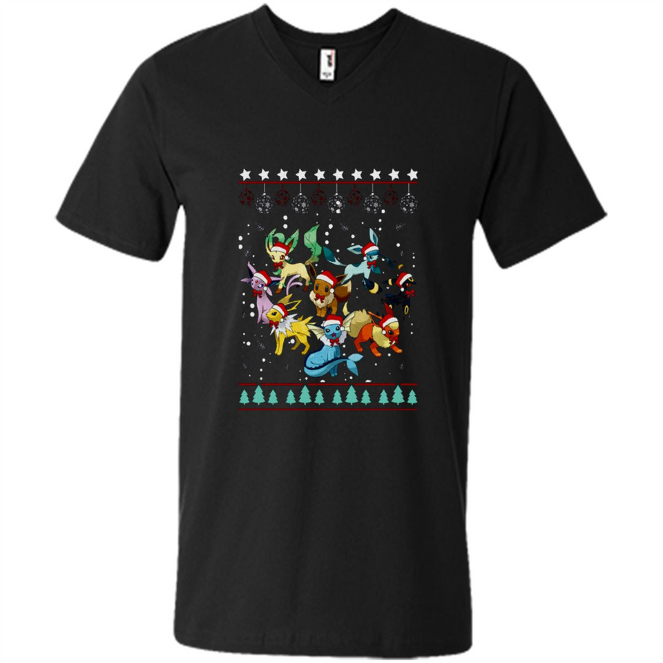 Pokemon Eeveelutions Ugly Christmas Sweater Perfect Christmas PINGPONG