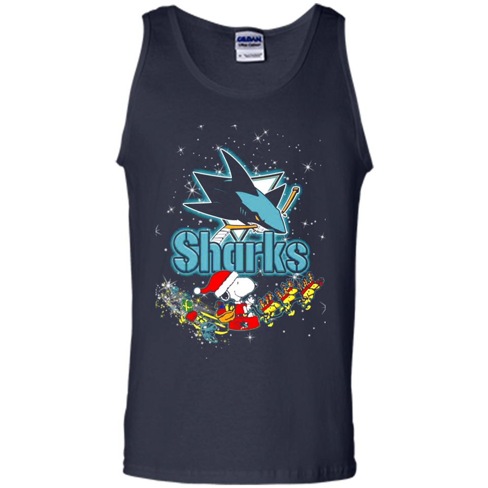 Snoopy Christmas San Jose Sharks - Tank Top
