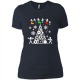 Funny Mechanics Ugly Christmas 2018 - Ladies' Boyfriend T-Shirt
